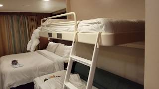 Norwegian Cruise Line  Escape with Kids on Balcony Room set up