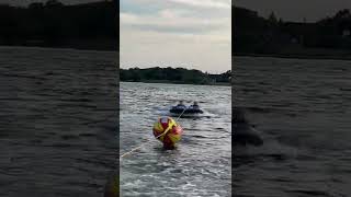 Tubing on the River with a Booster Ball