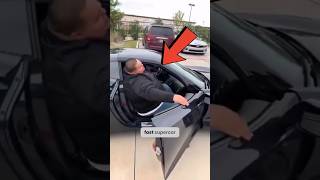 You won't believe this guy in a corvette c8🤣