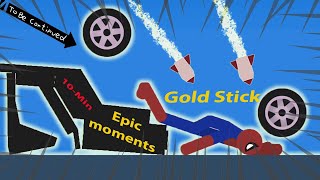 10 Min Best falls | Stickman Dismounting funny and epic moments | Like a boss compilation