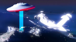 GTA V ONLINE - UFO LOCATION #5 @ NUDE CAMP⛺