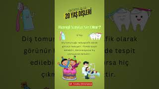 20’lik dişlerin 9-24 yaş arası durumu 🦷✨#20likdiş #ankaradentist #dişhekimi