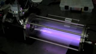 Argon glow discharge plasma experiment（アルゴン放電プラズマ実験）