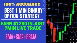 Mt4 Strategy | Best 1 Min trading Strategy Live | EMA+SMA+SSM Indicator | Make $1200 in 7 Min