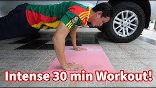 Mark Wiens Workout Routine | Intense 30 Minute Workout NO EQUIPMENT |