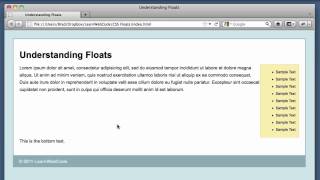 CSS Floats - Understanding & Clearing Floats Tutorial