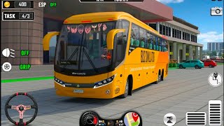 City Bus Simulator Bus Driving || US Offroad City Coach Bus Driving Simulator 3D Android Gameplay #1