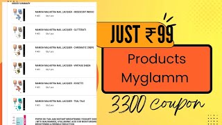 myglamm unboxing part 1 | 3300 Coupon | manish malhotra 7nail paint | #myglamm #lootoffer #shorts