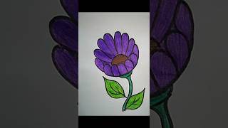 step by step flower drawing #drawing #art #shorts