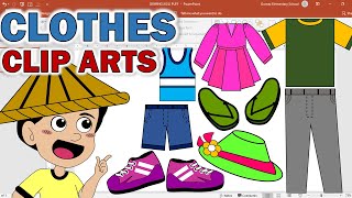 HOW TO MAKE CLOTHES CLIP ARTS IN POWERPOINT | CLOTHES ILLUSTRATION | HOW TO DRAW CLOTHES