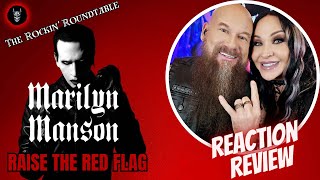 Metal couple REACTS and REVIEWS - Marilyn Manson - Raise The Red Flag (Music Video)