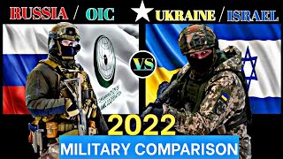 RUSSIA AND OIC VERSUS UKRAINE AND ISRAEL MILITARY POWER COMPARISON 2022.