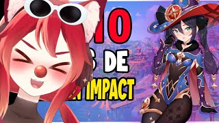 chiimuu REACCIONA a TOP 10 CUL0S DE GENSHIN IMPACT