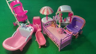 Unboxing Pink Bathtub Baby, Stroller Bayi, Mainan Ayunan, Baby Cart Carrier ASMR | Review ASMR