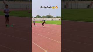 BLOCK START OF40m #trackandfield#sprint#athlete#viral#motivation#sports#shorts#ytshorts#trending#fit