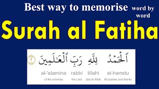 memorize surah fatiha in english word by word|surah fatiha easy memorizetion|learn to read quran