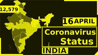 Covid19 Updated status : Spread of Coronavirus in Indian States, 16 April 2020 | #lockdown