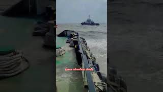 Tug boat at raugh weather #short video