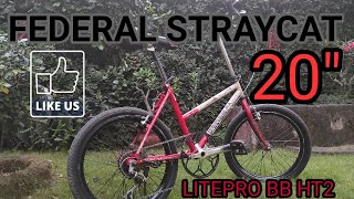 SEPEDA FEDERAL BAN 20 INCI SERI STRAYCAT PAKAI CRANK LITEPRO HT2