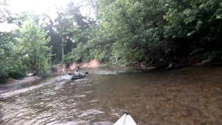 kayak fishing the river