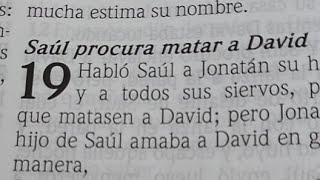 Biblia en Vivo - 1 Samuel 19-20 (Saúl procura matar a David) y Romanos 1 (Oración de Pablo) RVR1960