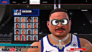 THE BEST CHEESY/DRIPPY FACE CREATION IN NBA 2K24 FAT FACE CREATION!