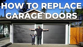 How To SAFELY Replace Garage Doors #Duralift #homeimprovement #curbappeal