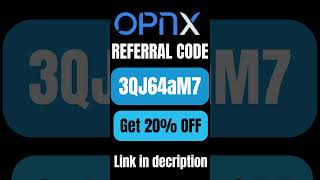 Opnx Referral Code {3QJ64aM7} – Save 20% on your trading fees with a rebate