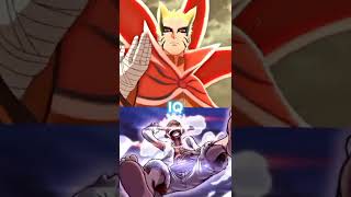 Luffy 5th Gear vs Naruto Baryon Mode (Remake)