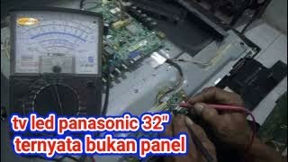 cara memperbaiki tv panasonic th-32c302g gambar blank ternyata bukan panelnya