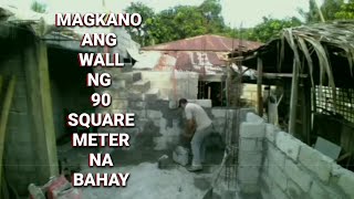 magkano ang budget para s wall footing,Chb, reabar,cement,sand and gravel,for 90sqm na bahay