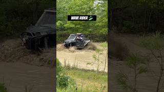 Mud waves, riding with the frogs🐸👀 #shortvideo #shortviral #shorts