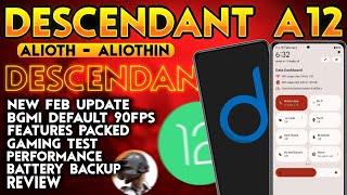 Descendant A12 New Rom For Gamers | Review and Gameplay Mi 11x and Poco F3 🔥🔥