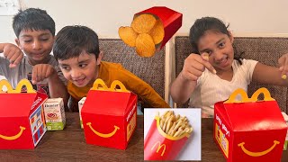 Mommy & Baby Went to McDonald's and buy Happy Meal |