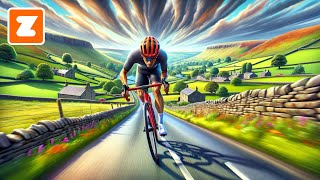 SUFFERING at UCI Harrogate on Stage 1 of Tour de Zwift 2024