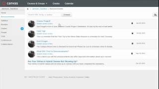 Announcements in Canvas Courses (Oct14)