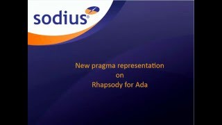 New pragma representation in IBM Rational Rhapsody for Ada