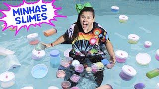 POR QUE MINHA AMIGA JOGOU MEUS SLIME NA PISCINA - Mileninha