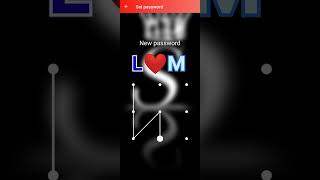 L❤️M pattern lock ll todh song #viral #shorts #style #pattern #youtube