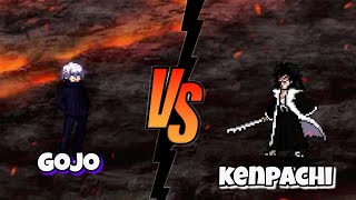 Gojo Vs Kenpachi jujutsu kaisen x bleach fights / mugen