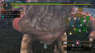 Hunting the  Derp bird Yian Kut-ku || Monster Hunter freedom Unite