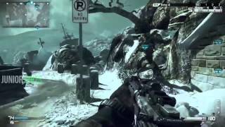 Call of Duty Ghosts Multiplayer Gameplay (Honey Badger Assault Rifle) Domination