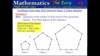 CXC CSEC June 2014 Mathematics Exam Video Solution Question 8