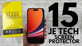 The BEST Screen Protector For iPhone 15 // JETech Tempered-Glass Screen Guard