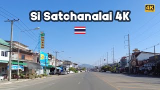 Driving 4K 🇹🇭 through Si Satchanalai district in Sukhothai province - Thailand