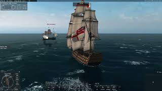 Admiral Mattsoy playing with a friend double HMS Victory in Naval Action!!!