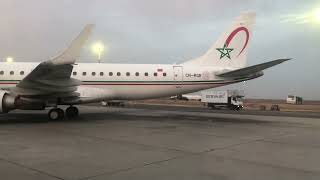 Aéroport Mohammed V de Casablanca :  Incroyable vue de l'Embraer 190