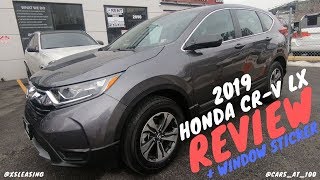 REVIEW OF HONDA CR-V AWD LX (BASE 2019 MODEL) - SMALL SUV WITH ROOMY INTERIOR !