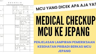 Medical Checkup Jepang untuk Kerja Visa Tokutei Ginou