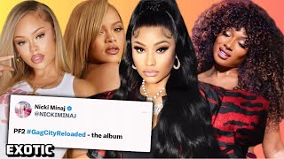 Nicki ShutsDown the internet with Album Announcement😱Rihanna collab!Latto in trouble & Meg sabotage